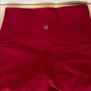 Deep red  lululemon align leggings high rise